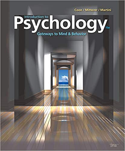 Introduction to Psychology: Gateways to Mind and Behavior (15th Edition) [2019] - Original PDF